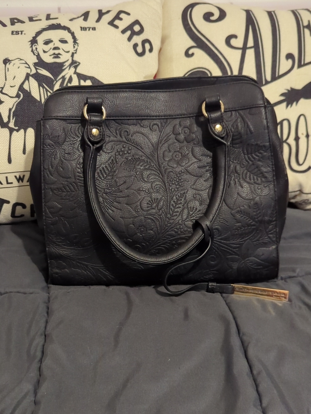 Versace 19V69 Black Leather Hand Bag - Made In Italy!
